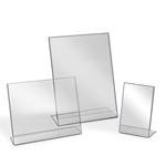 Acrylic Slant Back Sign Holder - Ores Display Systems