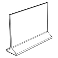 11" X 7" ACRYLIC TOP LOADING DOUBLE SIDED SIGN HOLDER - Braeside Displays