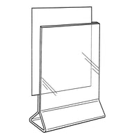4" X 9" ACRYLIC TOP LOADING DOUBLE SIDED SIGN HOLDER - Braeside Displays