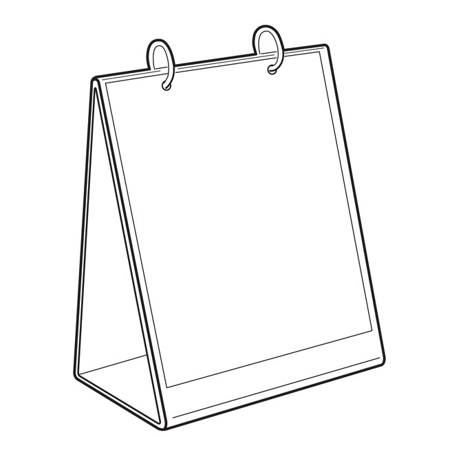 11 x 8-1/2 Tabletop Flip Chart T-Style
