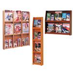 WOOD FULL-VIEW WALL LITERATURE RACKS (Backup 1736780619)