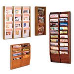 WOOD OVERLAP WALL LITERATURE RACKS (Backup 1736780622)