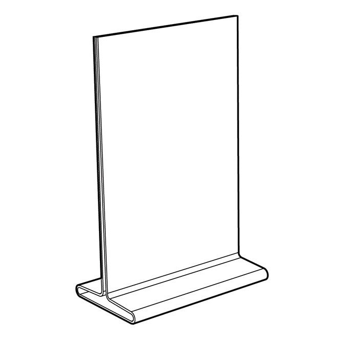 11" X 14" BREAK-RESISTANT TOP LOADING DOUBLE SIDED SIGN HOLDER - Braeside Displays