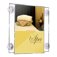 11" x 14" Glass Mount Acrylic Sign Holder - Braeside Displays