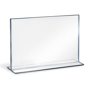 11" X 7" ACRYLIC BOTTOM LOADING DOUBLE SIDED SIGN HOLDER - Braeside Displays