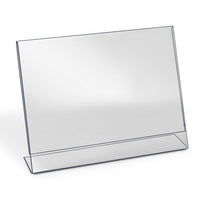 11" X 7" ACRYLIC SLANT BACK SIGN HOLDER - Braeside Displays