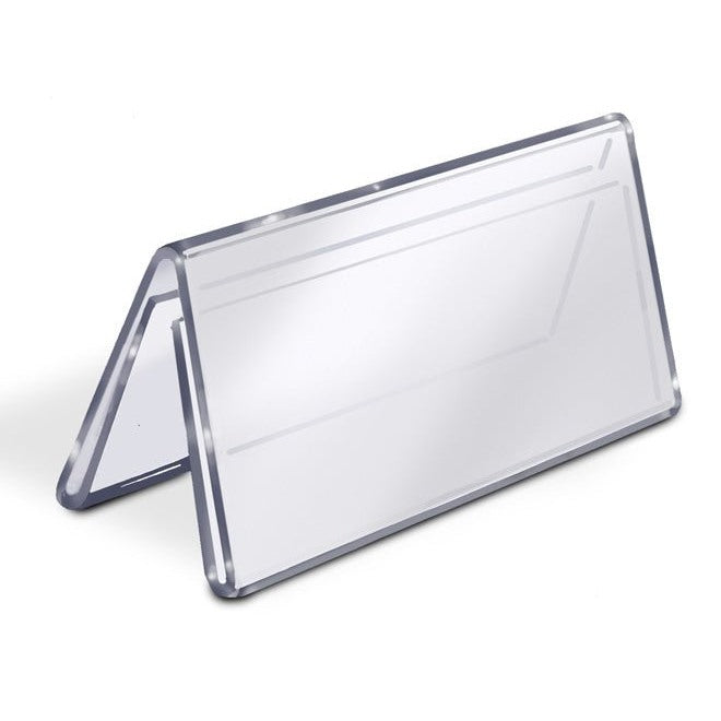 11" x 8-1/2" Acrylic Two Sided Tent Style Sign Holder - Braeside Displays