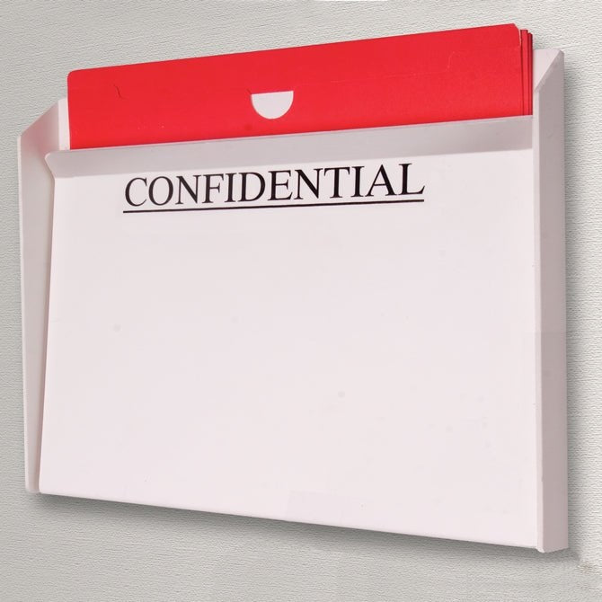 11" X 8-1/2" HIPAA SNAP-TIGHT FILE HOLDERS - Braeside Displays