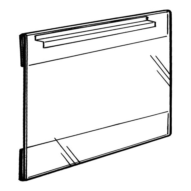 11" x 8-1/2" Side Loading Acrylic Slatwall Frame - Braeside Displays