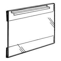 11" x 8-1/2" Side Loading Acrylic Slatwall Frame - Braeside Displays