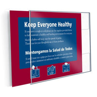 11" X 8-1/2" SIDE LOADING ACRYLIC WALL FRAME - Braeside Displays