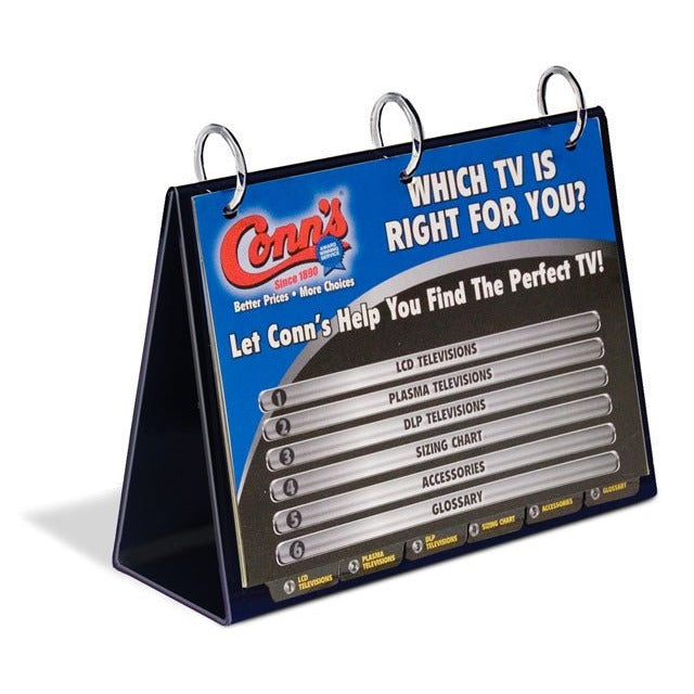 11" x 8-1/2" Tabletop Flip Chart A-Style - Braeside Displays