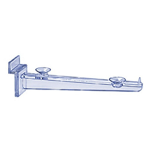 12" Clear Slatwall Shelf Bracket - Braeside Displays