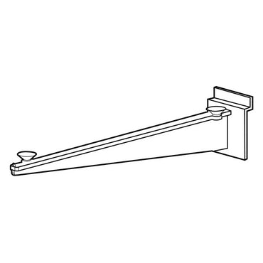 12" Clear Slatwall Shelf Bracket - Braeside Displays