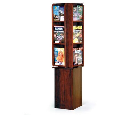 12 POCKET MAGAZINE / 24 POCKET BROCHURE ROTATING FLOOR DISPLAY - Braeside Displays