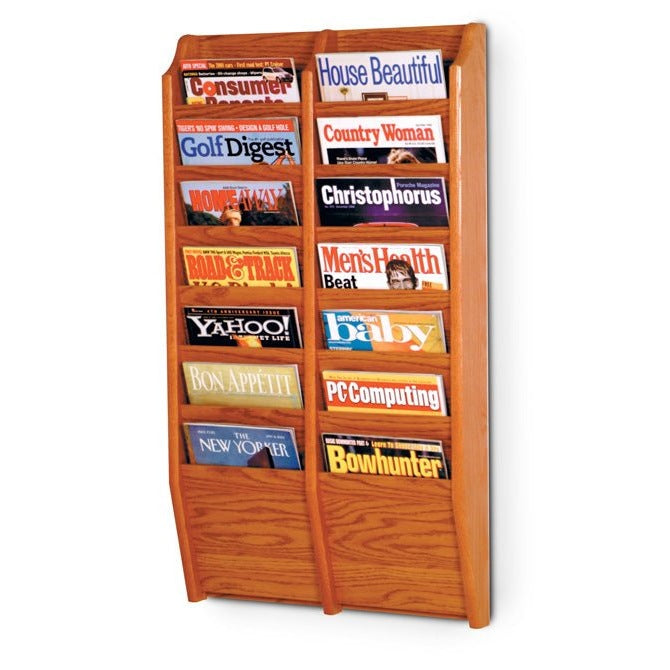 14 POCKET MAGAZINE WALL RACK - Braeside Displays