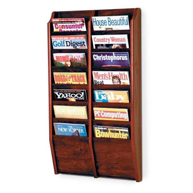 14 POCKET MAGAZINE WALL RACK - Braeside Displays