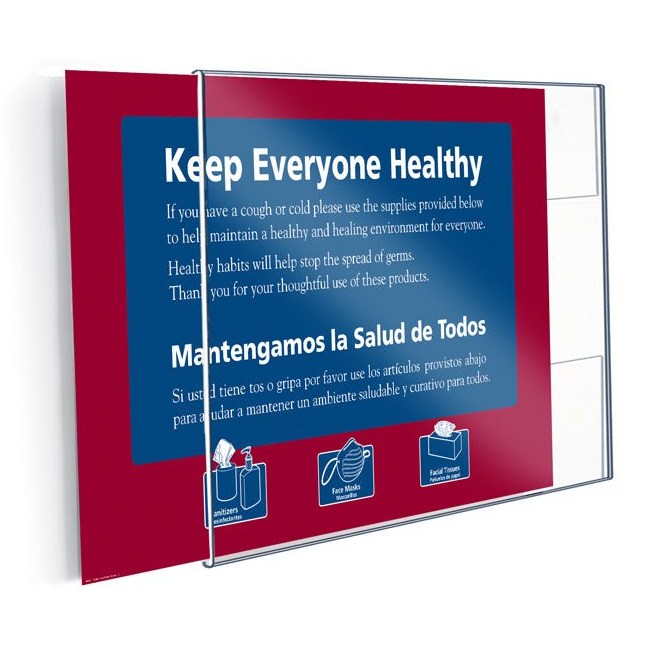 14" X 11" SIDE LOADING ACRYLIC WALL FRAME - Braeside Displays