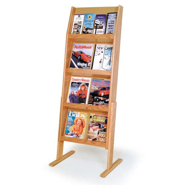 16 POCKET, 4 SHELF LITERATURE FLOOR DISPLAY - Braeside Displays