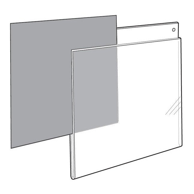 17" X 11" BREAK-RESISTANT WALL MOUNT SIGN HOLDER - Braeside Displays