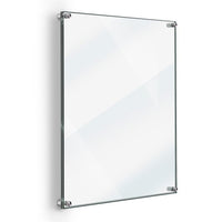 18" X 24" DELUXE ACRYLIC STANDOFF WALL FRAME, CLEAR - Braeside Displays