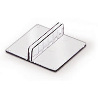 2" CLEAR MINI CARD HOLDER, VERTICAL - Braeside Displays