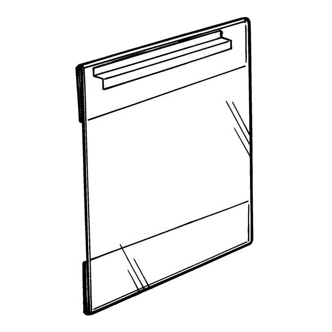 22" x 28" Side Loading Acrylic Slatwall Frame - Braeside Displays