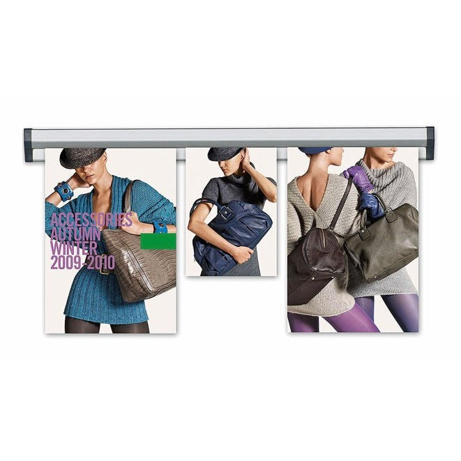 24" FastNote Paper & Poster Hanging Rail System - Braeside Displays