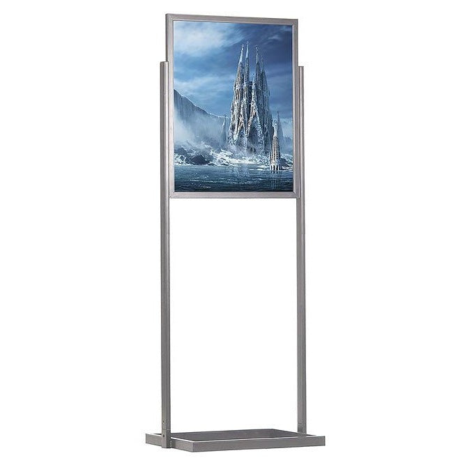 24" x 36" Economy Floor Poster Stand, Black - Braeside Displays