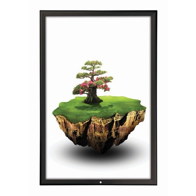 24" x 36" Locking Snap Poster Frame, Black - Braeside Displays