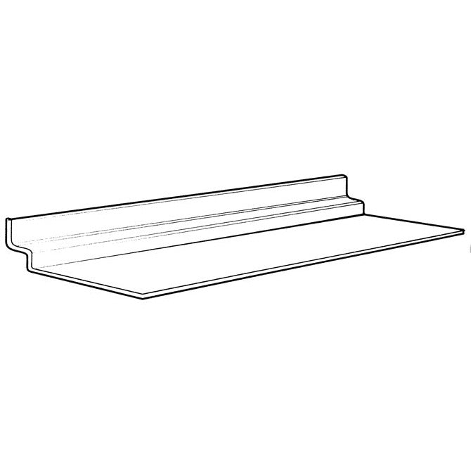 24" x 4" Acrylic Slatwall Shelf - Braeside Displays