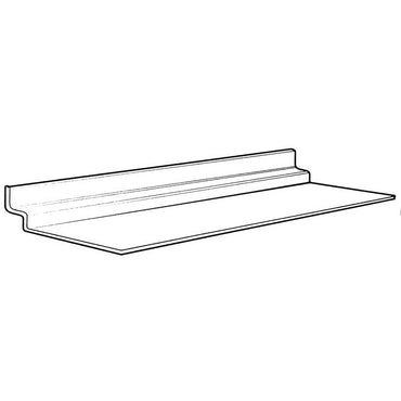 24" x 4" Acrylic Slatwall Shelf - Braeside Displays