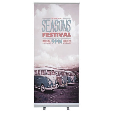 24" x 80" Economy Retractable Banner Stand with Bag - Braeside Displays