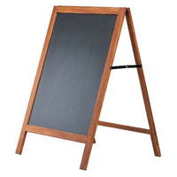 28" x 41" Wooden A-Frame Sidewalk Sign with Chalkboard - Braeside Displays