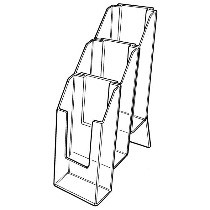 3 POCKET INTERLOCKING TRI-FOLD HOLDER - Braeside Displays