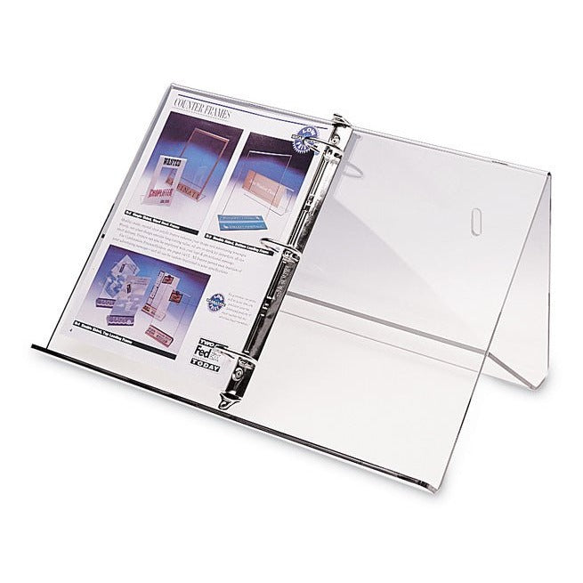 3-RING BINDER WALL STAND, CLEAR ACRYLIC - Braeside Displays