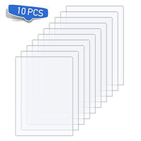 DisplayBug Plexiglass Sheets Pack of 10 – Durable PET Sheet Panels for Poster Frames, Picture Frames, Arts and Crafts Plastic Sheeting – Protective Sheet Barrier Plastic Sheets Made in USA