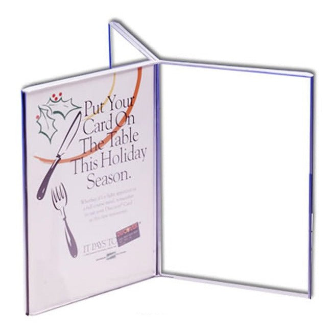 4" x 9" Six Sided Acrylic Sign Holder - Braeside Displays