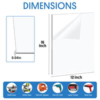 DisplayBug Plexiglass Sheets Pack of 10 – Durable PET Sheet Panels for Poster Frames, Picture Frames, Arts and Crafts Plastic Sheeting – Protective Sheet Barrier Plastic Sheets Made in USA