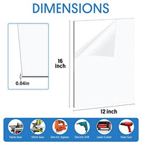 DisplayBug Plexiglass Sheets Pack of 10 – Durable PET Sheet Panels for Poster Frames, Picture Frames, Arts and Crafts Plastic Sheeting – Protective Sheet Barrier Plastic Sheets Made in USA - Braeside