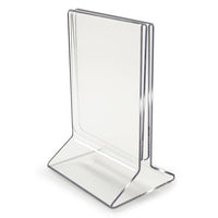 5" X 7" ALL-IN-ONE ACRYLIC MENU HOLDER TABLE TENT - Braeside Displays