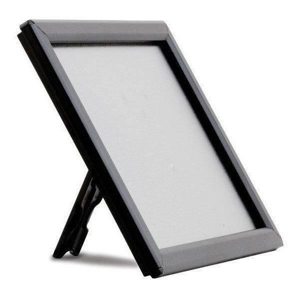 5" X 7" CONVERTIBLE SIGN SNAP FRAME, BLACK, OPTIONAL COUNTER SUPPORT - Braeside Displays