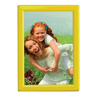 5" X 7" CONVERTIBLE SIGN SNAP FRAME, YELLOW, WITH COUNTER SUPPORT - Braeside Displays