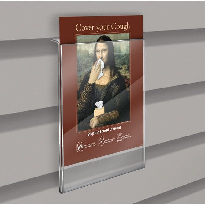 5" x 7" Top Loading Acrylic Slatwall Frame - Braeside Displays