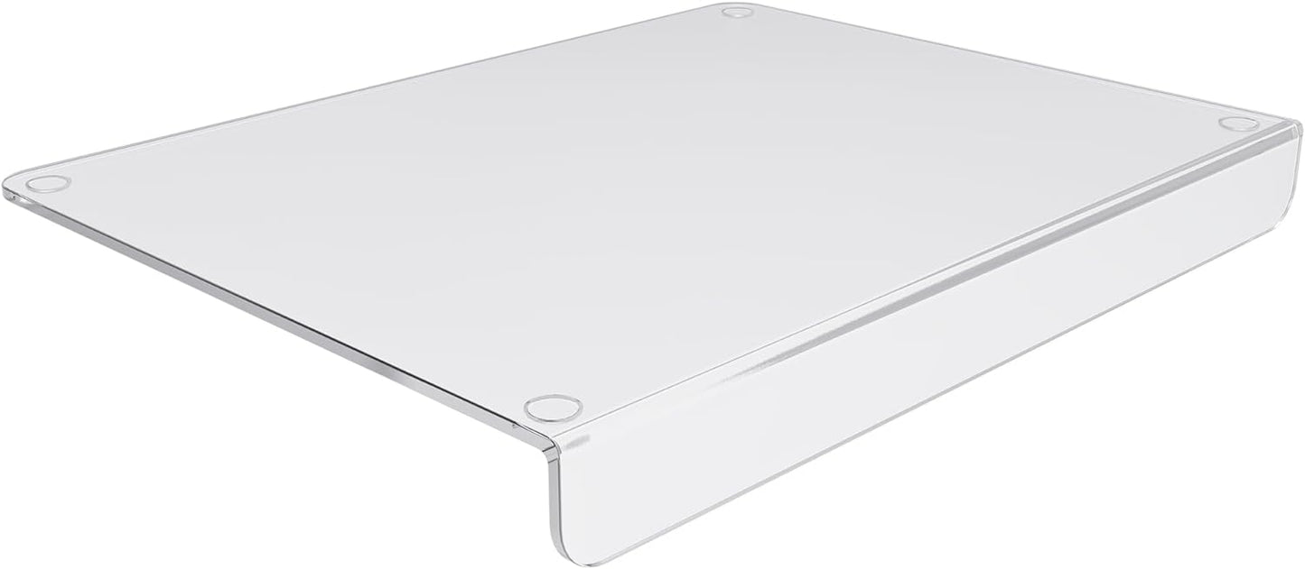 DisplayBug Clear Cutting Board for Countertop – 24 x 18-inch Acrylic Cutting Boards for Kitchen Counter – Food-Grade Acrylic Chopping Board with Lip – Non-Slip Acrylic Board
