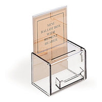 6" x 4" Mini Acrylic Ballot Box - Braeside Displays