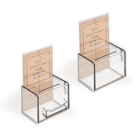 6" x 4" Mini Acrylic Ballot Box - Braeside Displays