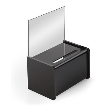 6" x 4" Mini Acrylic Ballot Box, Black - Braeside Displays