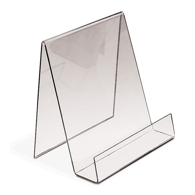 7-1/2" x 8" Acrylic J Stand with Lip - Braeside Displays