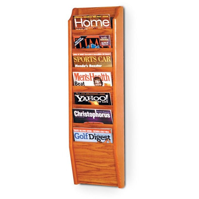 7 POCKET MAGAZINE WALL RACK - Braeside Displays